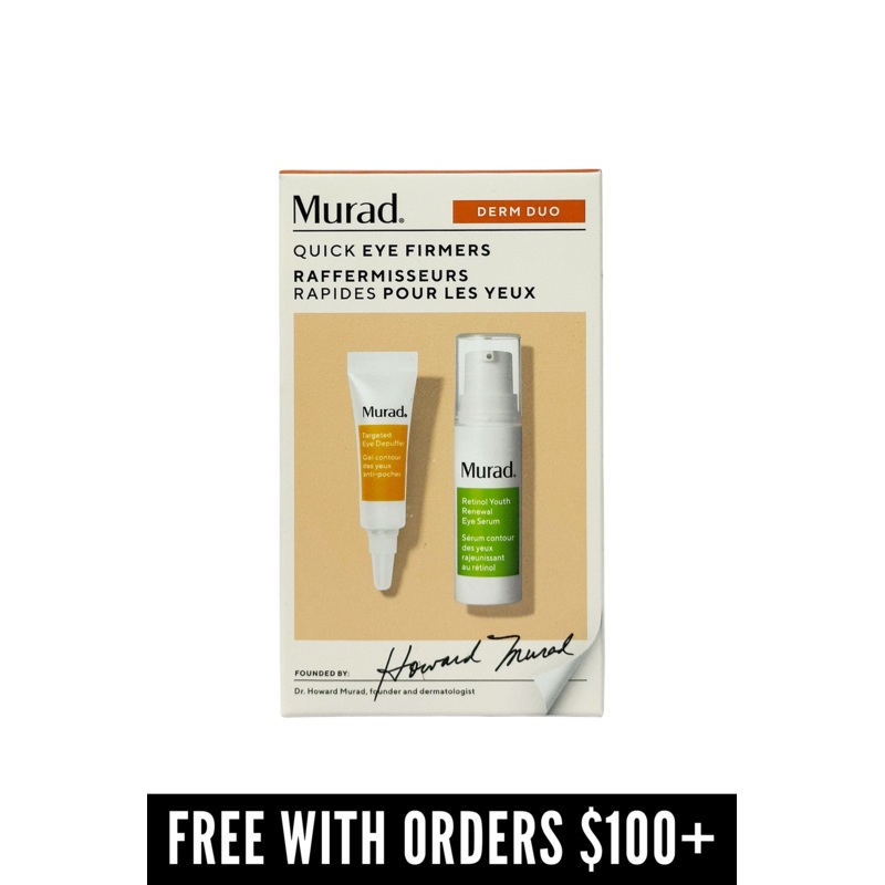 [FREE GIFT] Murad Targeted Eye Depuffer 0.11 oz & Retinol Youth Renewal Eye Serum 0.17 oz