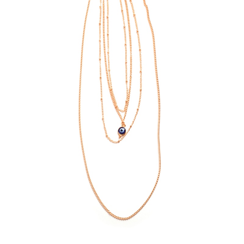 Lucky Little Eye Necklace Gold