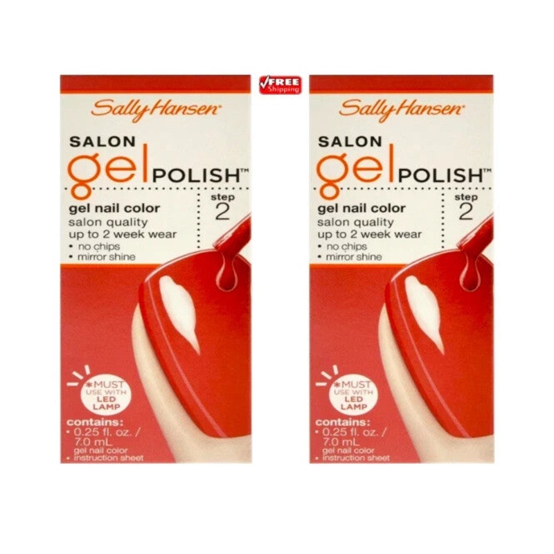 (2-pack) Sally Hansen Gel Nail Polish Step 2, # 225 KOOK A MANGO 0.25 oz