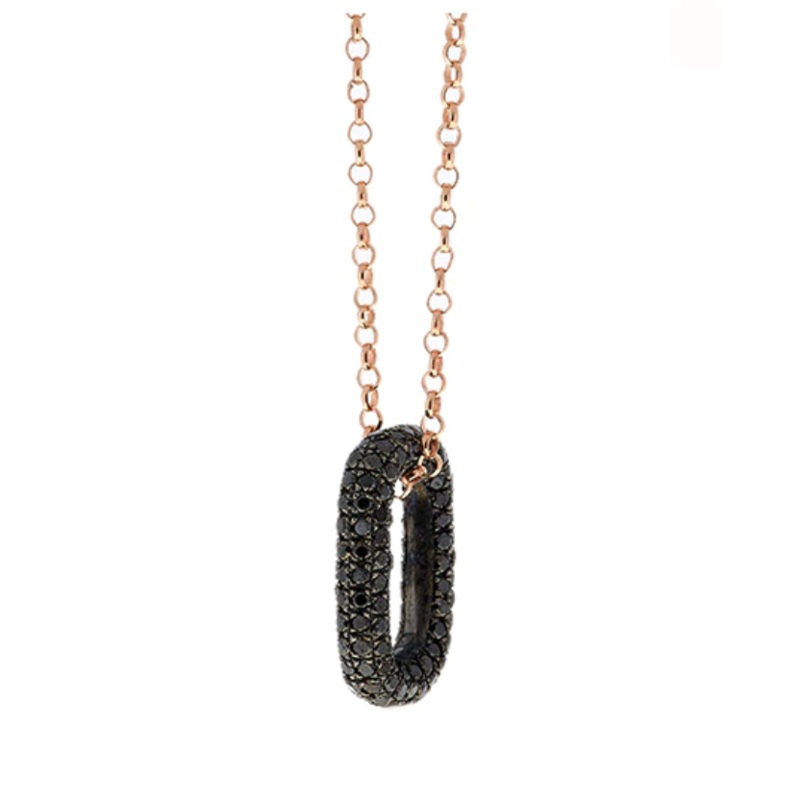 Link Pendant Black Diamonds