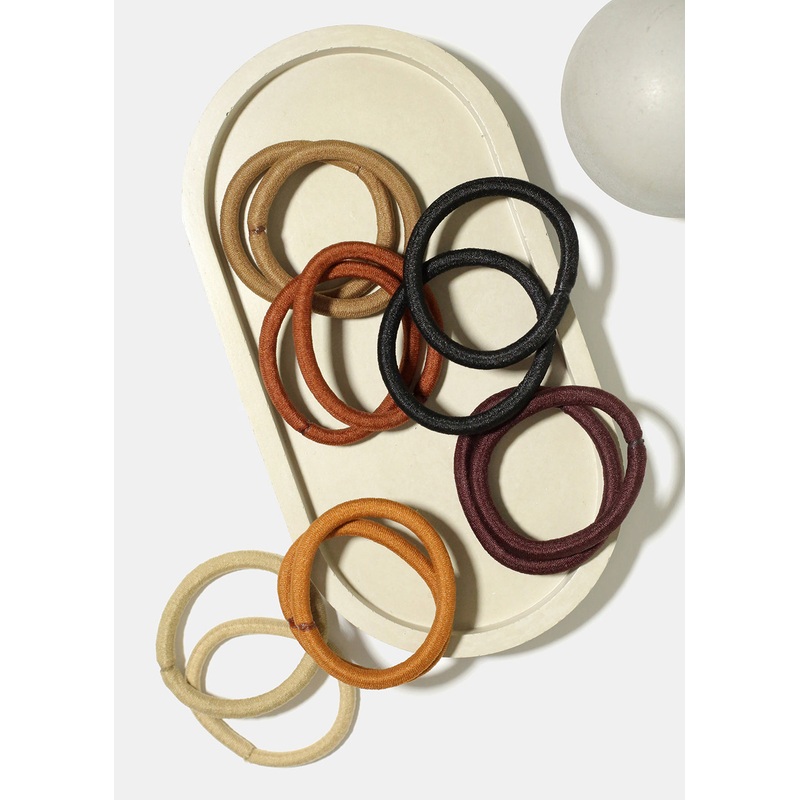 12 Piece Thick Elastic Hair Ties