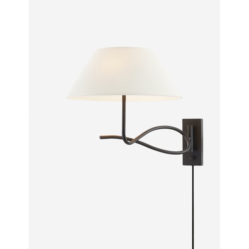 Alameda Plug-In Sconce by Colin King x Troy Lighting Black